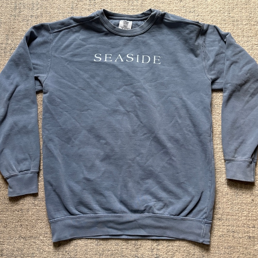 Blue Seaside Crewneck Sweatshirt